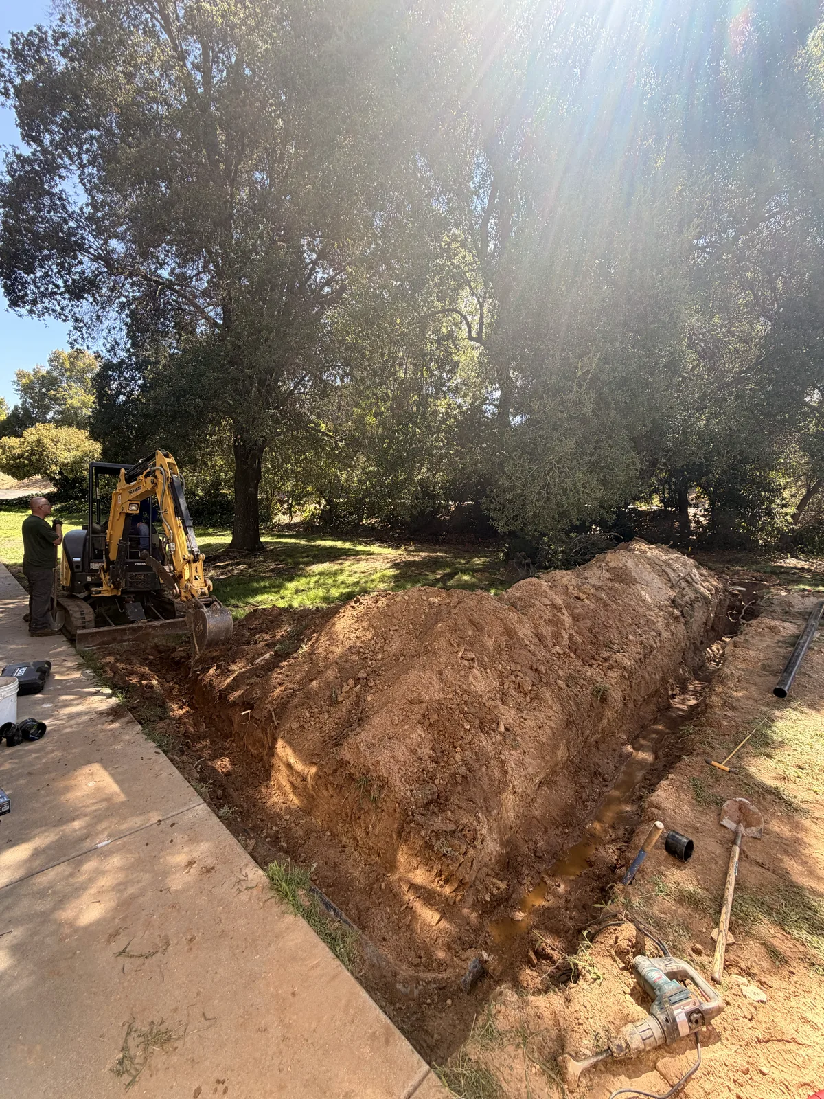 Sewer Line Replacement in Amador County — Amador Plumbing