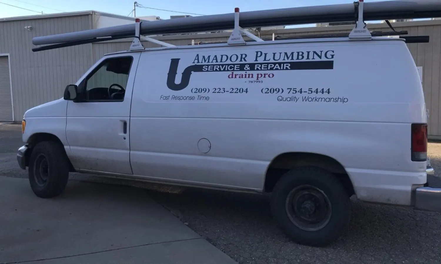 Amador Plumbing service van